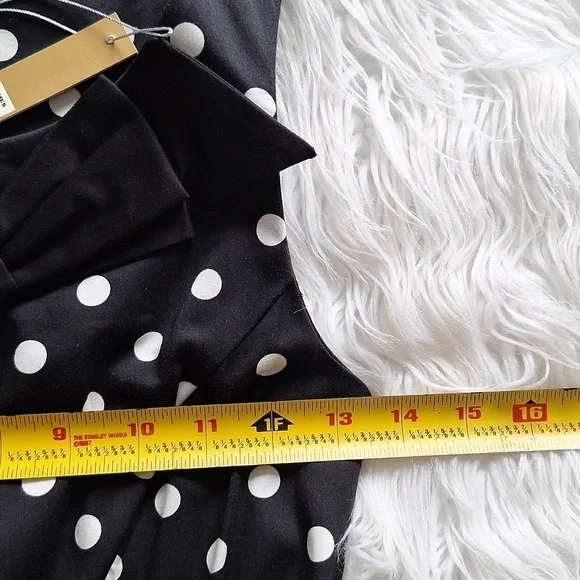 NEW LC Lauren Conrad Polka Dot Fit and Flare Dress - Picture 13 of 16